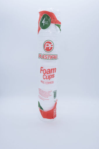 Imagen de Plastifar Vaso Foam 20/50  4 oz