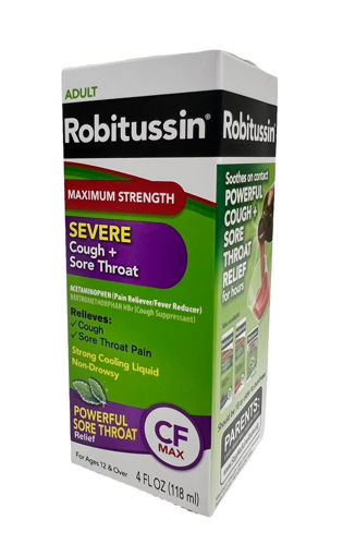 Imagen de Robitussin Cough + Sore Throat 4 oz 3/1