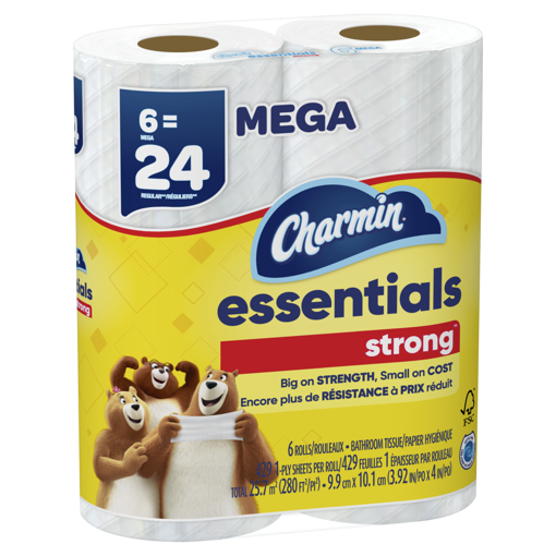 Imagen de Charmin Strong 352 Hojas 1/3/6 Rollos