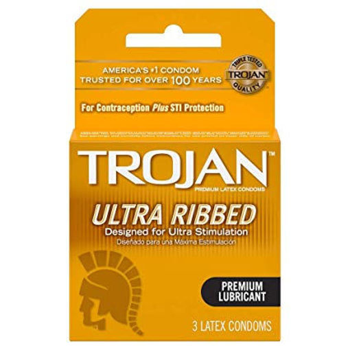 Imagen de Trojan Ultra Ribbed Lub 6/3CT